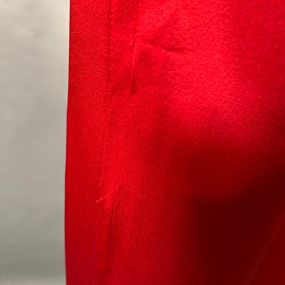 HAIDER ACKERMANN Size S Red Acetate Silk Satin Straight Zip Fly Casual Pants - Picture 3 of 10
